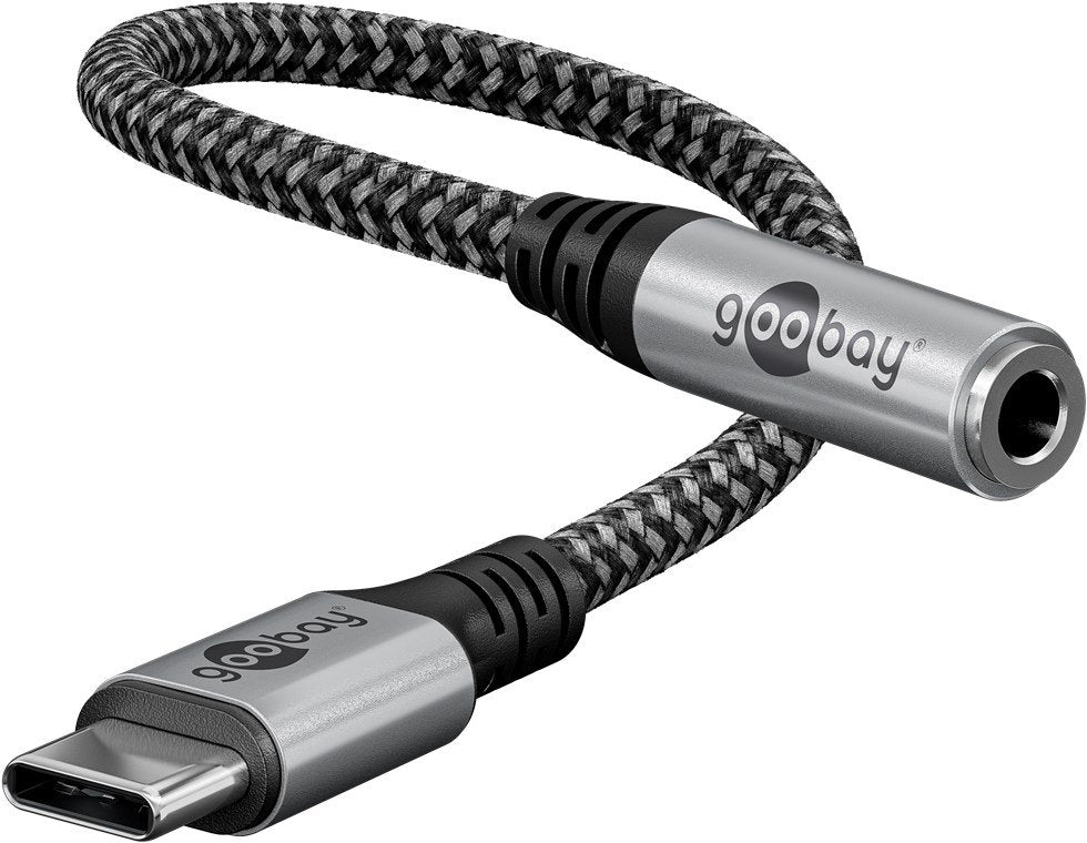 Cable De Audio - Usb-C Macho A 3,5 Mm Hembra Cable Textil Nylon