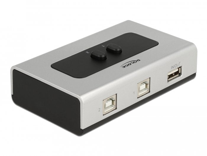 Umschalter Usb 2.0 Mit 2 X Typ-B Buchse Zu 1 X Typ-A Buchse Manuell Bidirektional