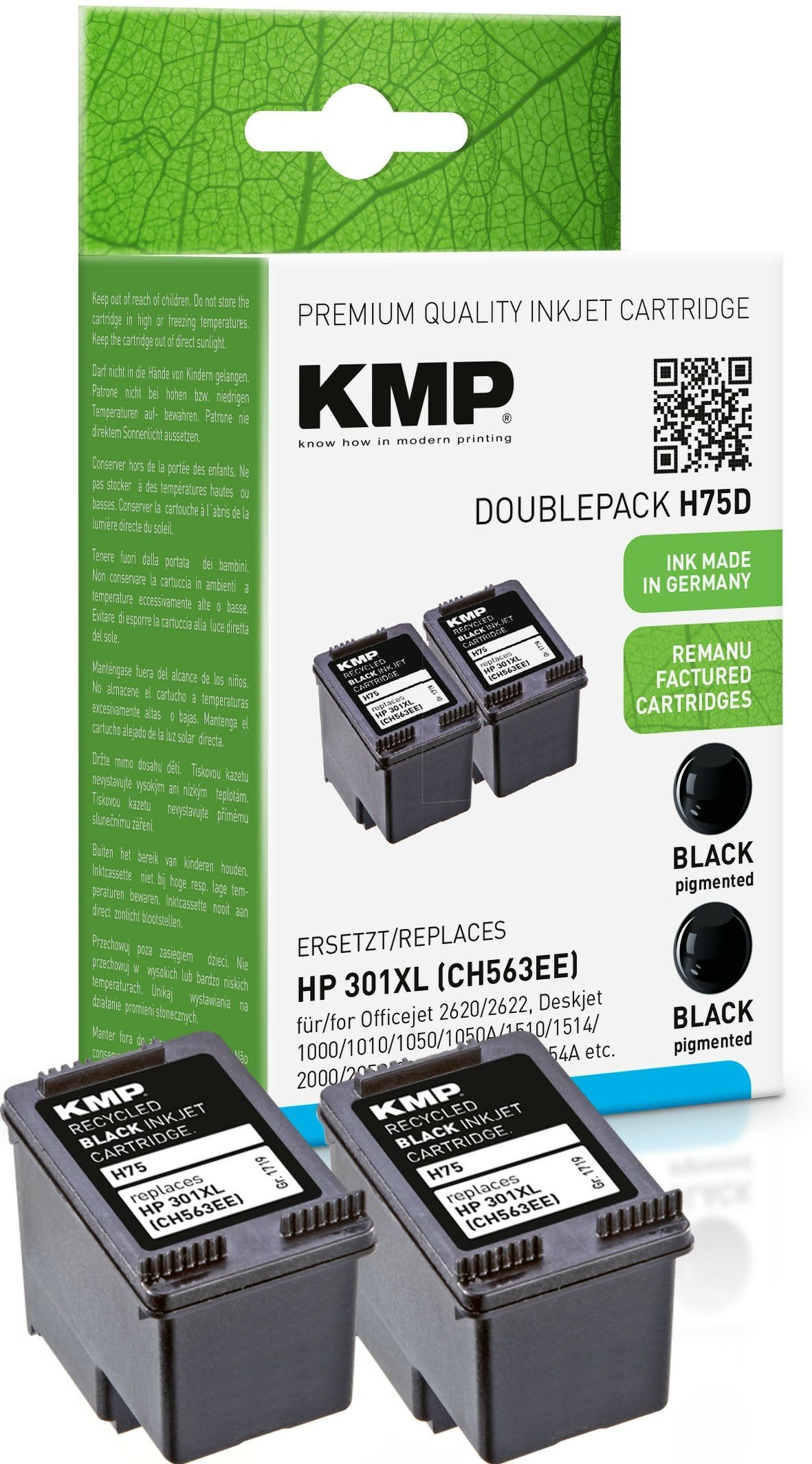 EAN 4011324692556 - KMP 1719,4021 cartucho de tinta 2 pieza(s) Compatible Negro imagen 1