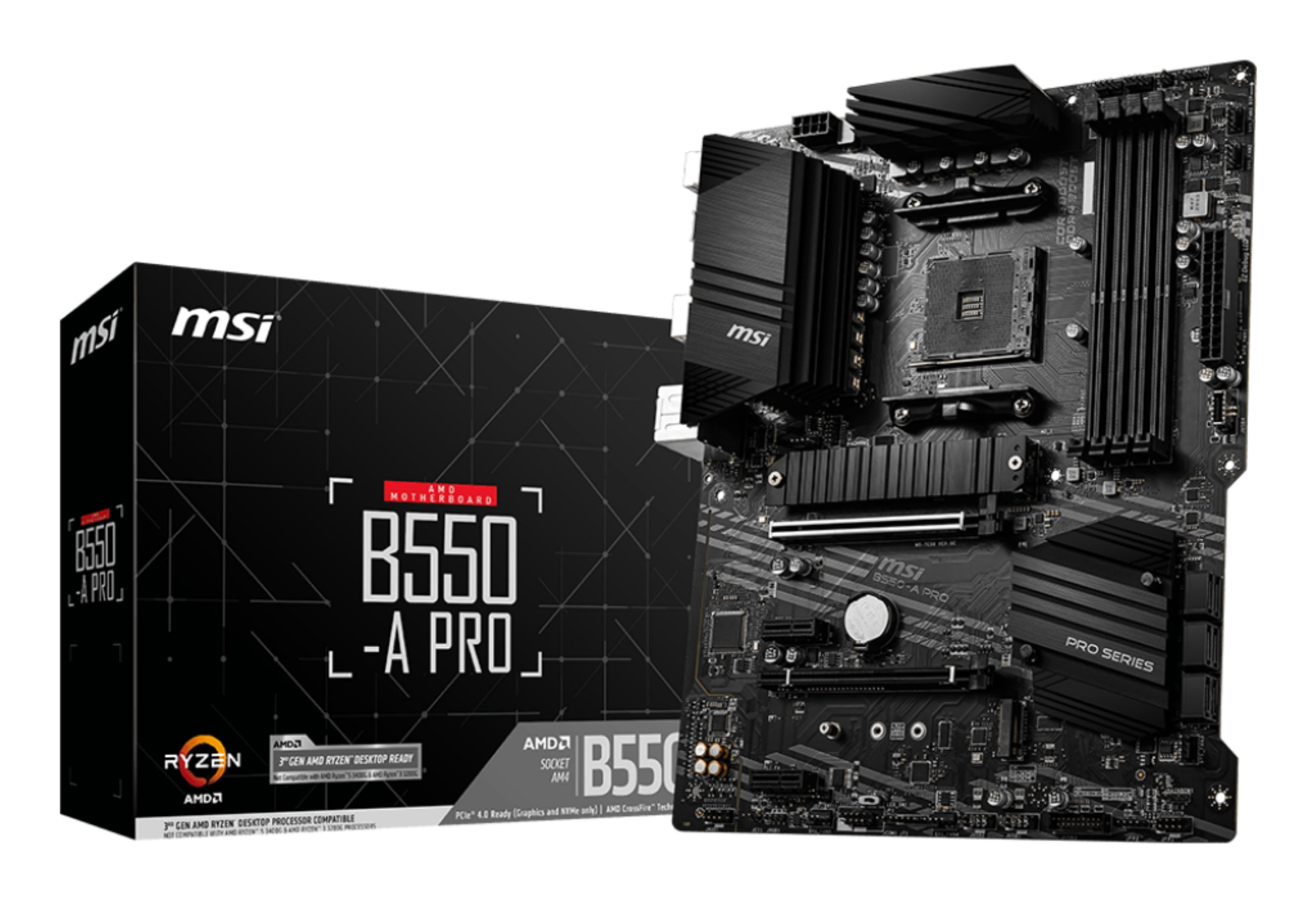 EAN 4719072733667 - MSI B550-A PRO placa base AMD B550 Zócalo AM4 ATX imagen 1