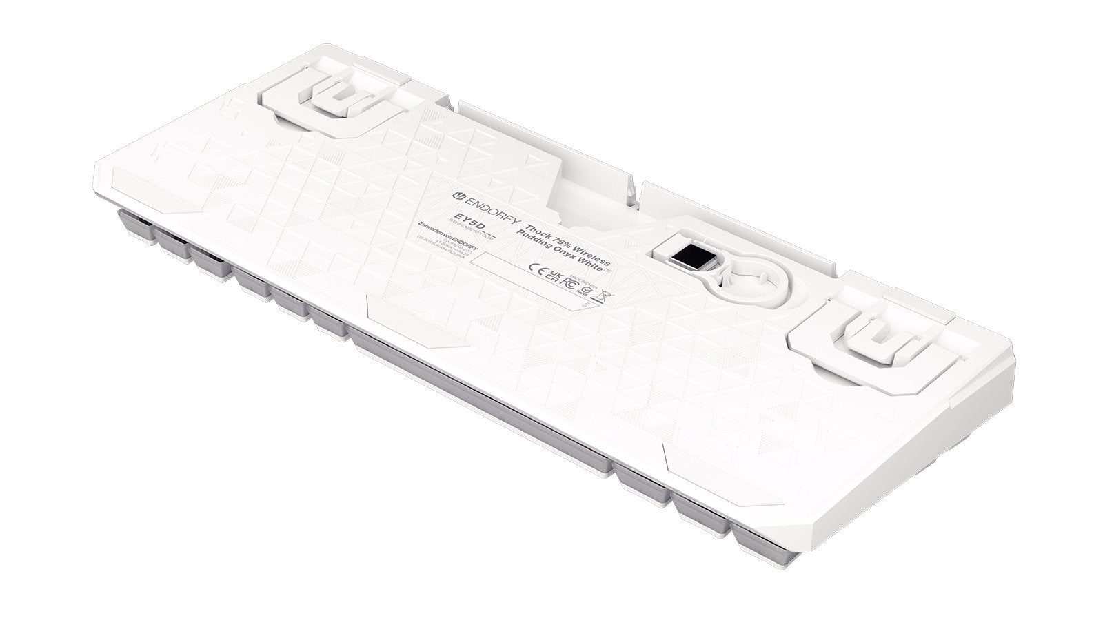 Teclado Alemán Endorfy Thock 75% Rf Inalámbrica + Usb Qwertz Blanco