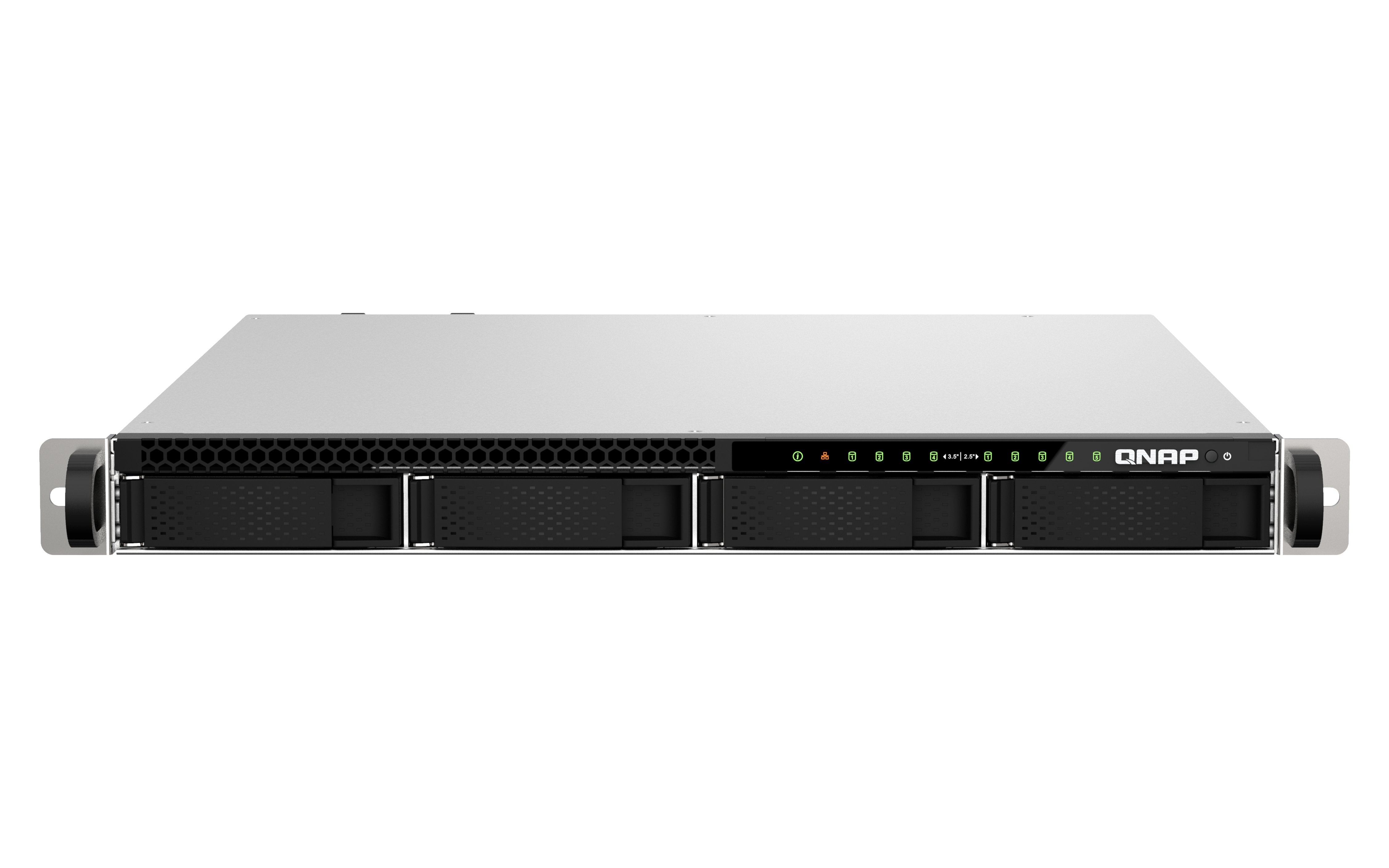 EAN 4711103082300 - QNAP TS-h987XU-RP NAS Bastidor (1U) Intel Xeon E E-2334 16 GB DDR4 QuTS hero Negro, Plata imagen 1