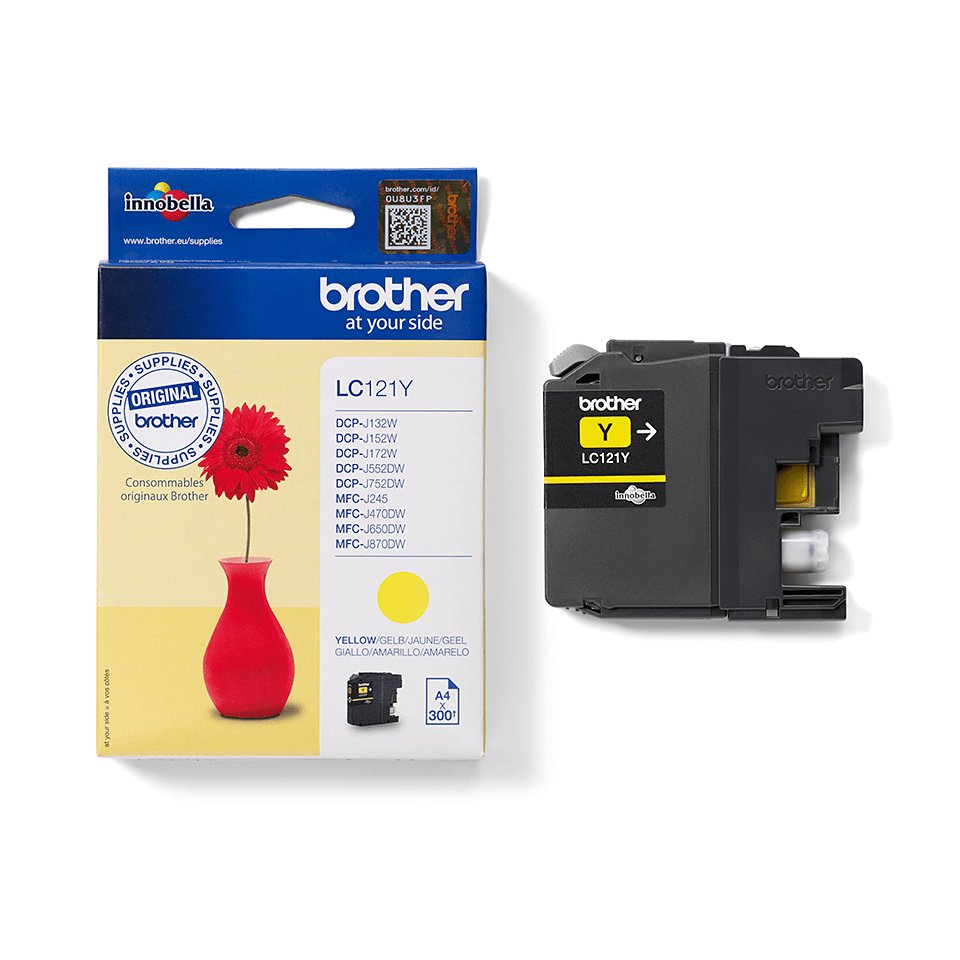 EAN 4977766723213 - Brother LC-121Y cartucho de tinta 1 pieza(s) Original Amarillo imagen 3