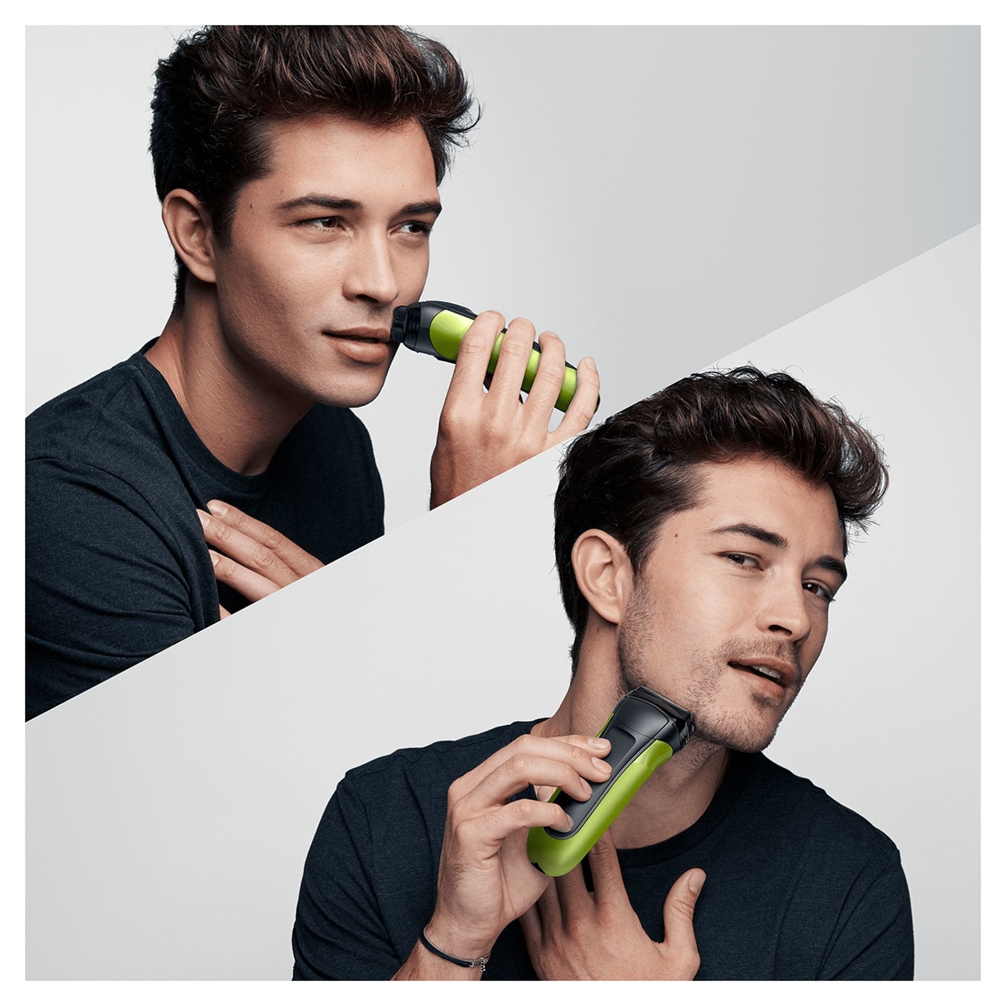 EAN 4210201276326 - Braun Series 3 81702940 afeitadora Máquina de afeitar de láminas Recortadora Negro, Verde imagen 3