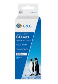 G&G Tintencartucho Compatible Canon Cli-531c 6119c001 Cyan