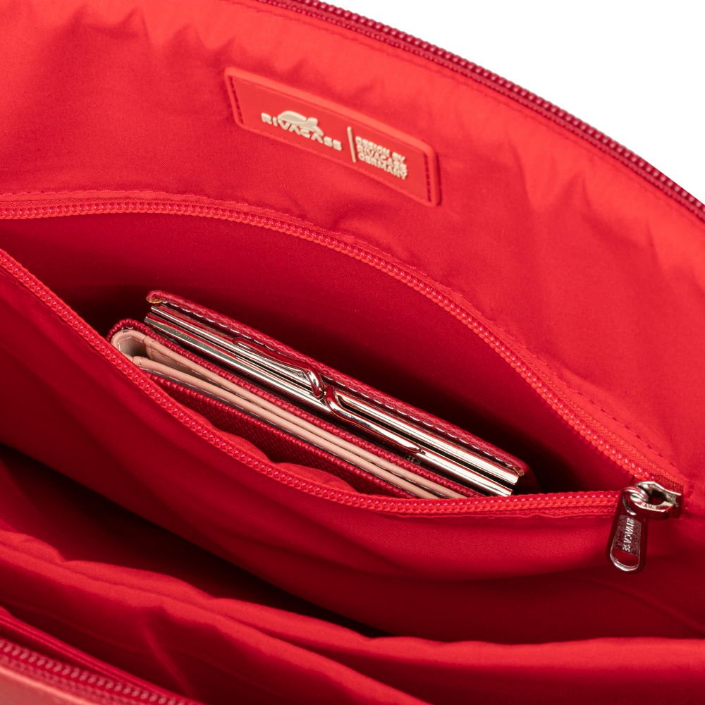 Rivacase 8992 Maletines Para Portátil 35,6 Cm (14") Estuche Para Dama Rojo