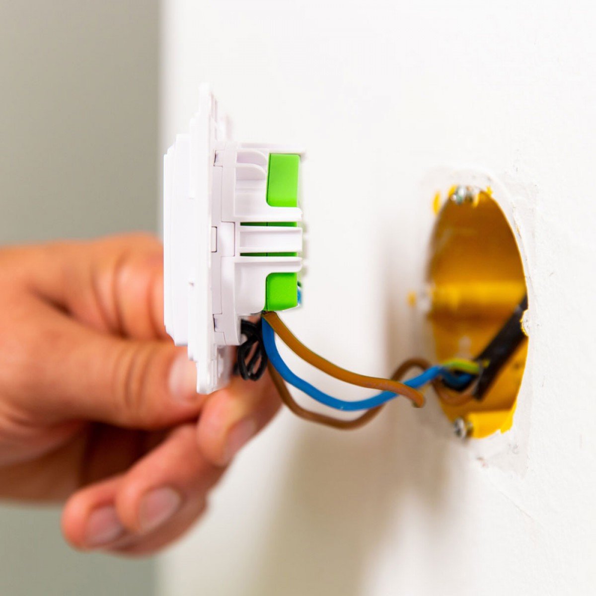 Schelly Wall Switch 1, Botón Blanco 206435