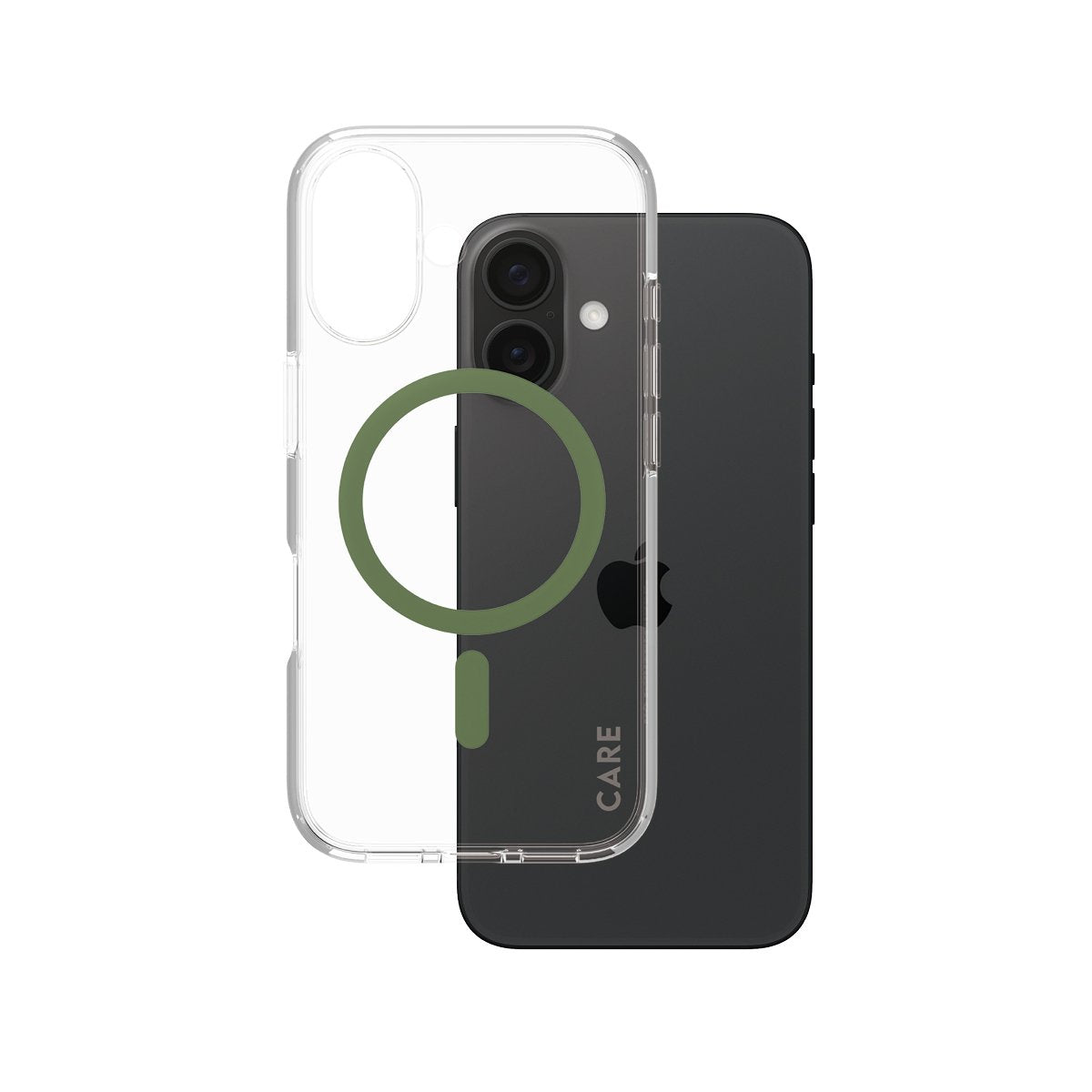 EAN 5715685004353 - PanzerGlass CARE™ by ® Urban Combat Case Transparent w. Green MagSafe iPhone 16 funda para teléfono móvil imagen 1