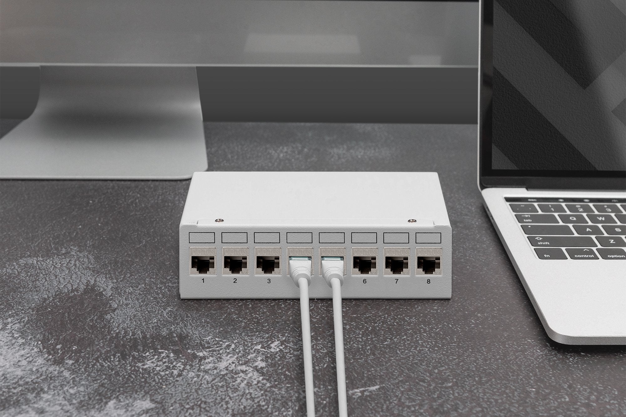 Digitus Cat 6a Keymone Modul Geschirmt Con Cablemanager 8m