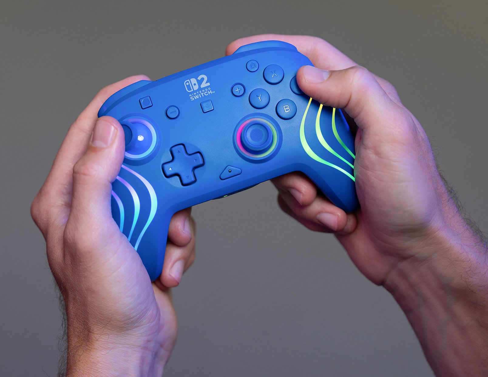 Turtle Beach Afterglow Azul Mando De Juego Rgb Inalámbrico Para Nintendo Switch 2
