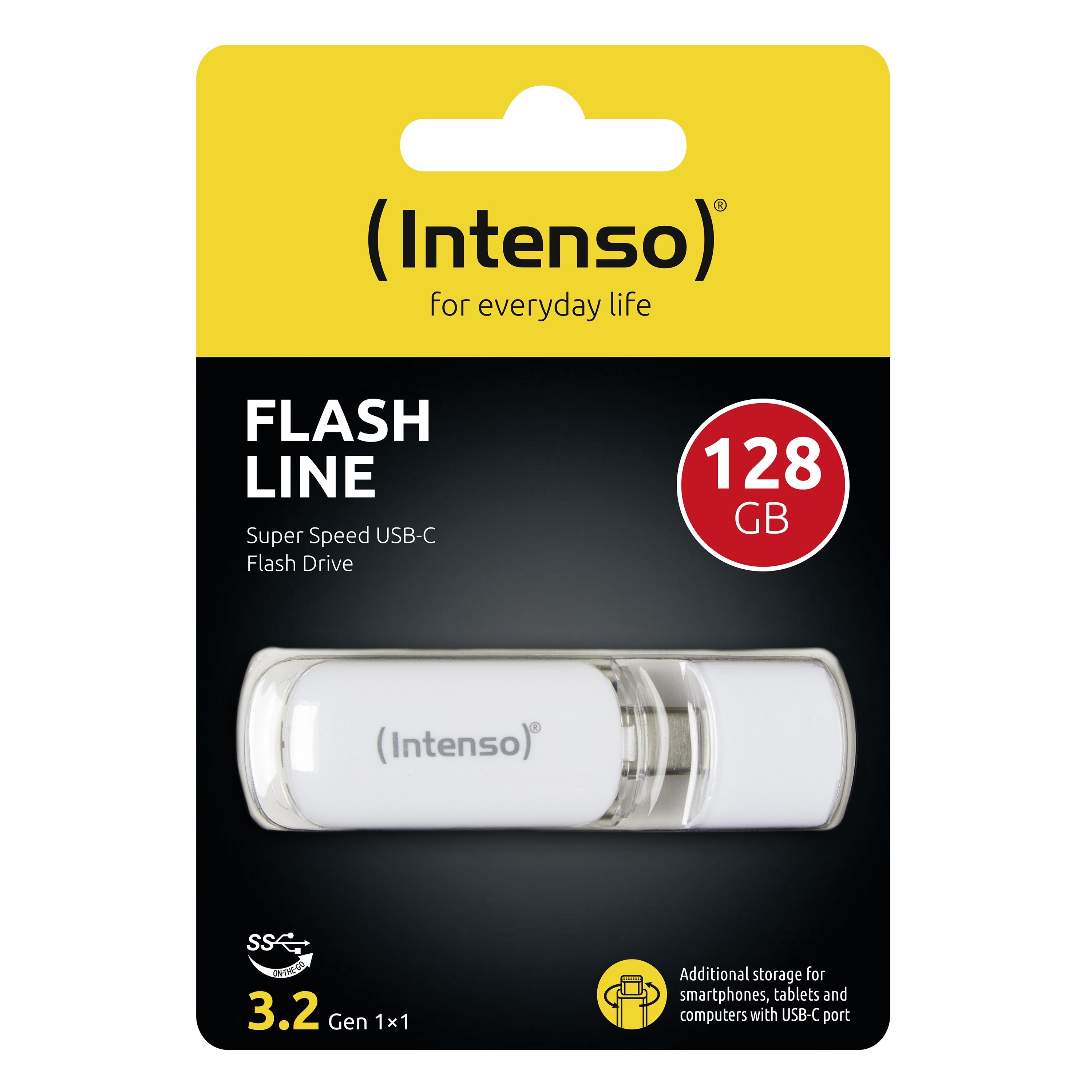 EAN 4034303029693 - Intenso Flash Line unidad flash USB 128 GB USB Tipo C 3.2 Gen 1 (3.1 Gen 1) Blanco imagen 5