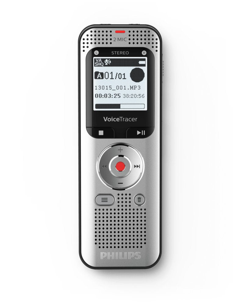 Philips Voice Tracer Dvt2050/00 Dictáfono Tarjeta Flash Plata