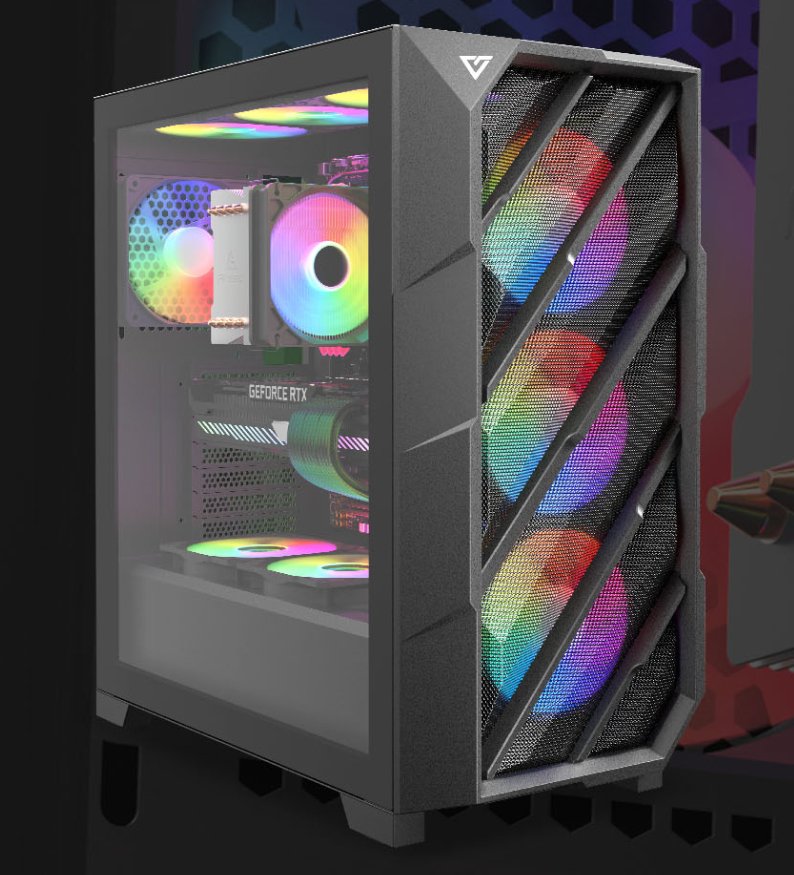 Caja Ordenador Gaming Antec Dp503 Atx 2 X Usb 3.0 1 X Usb Tipo C Sin Fuente Negro Rgb