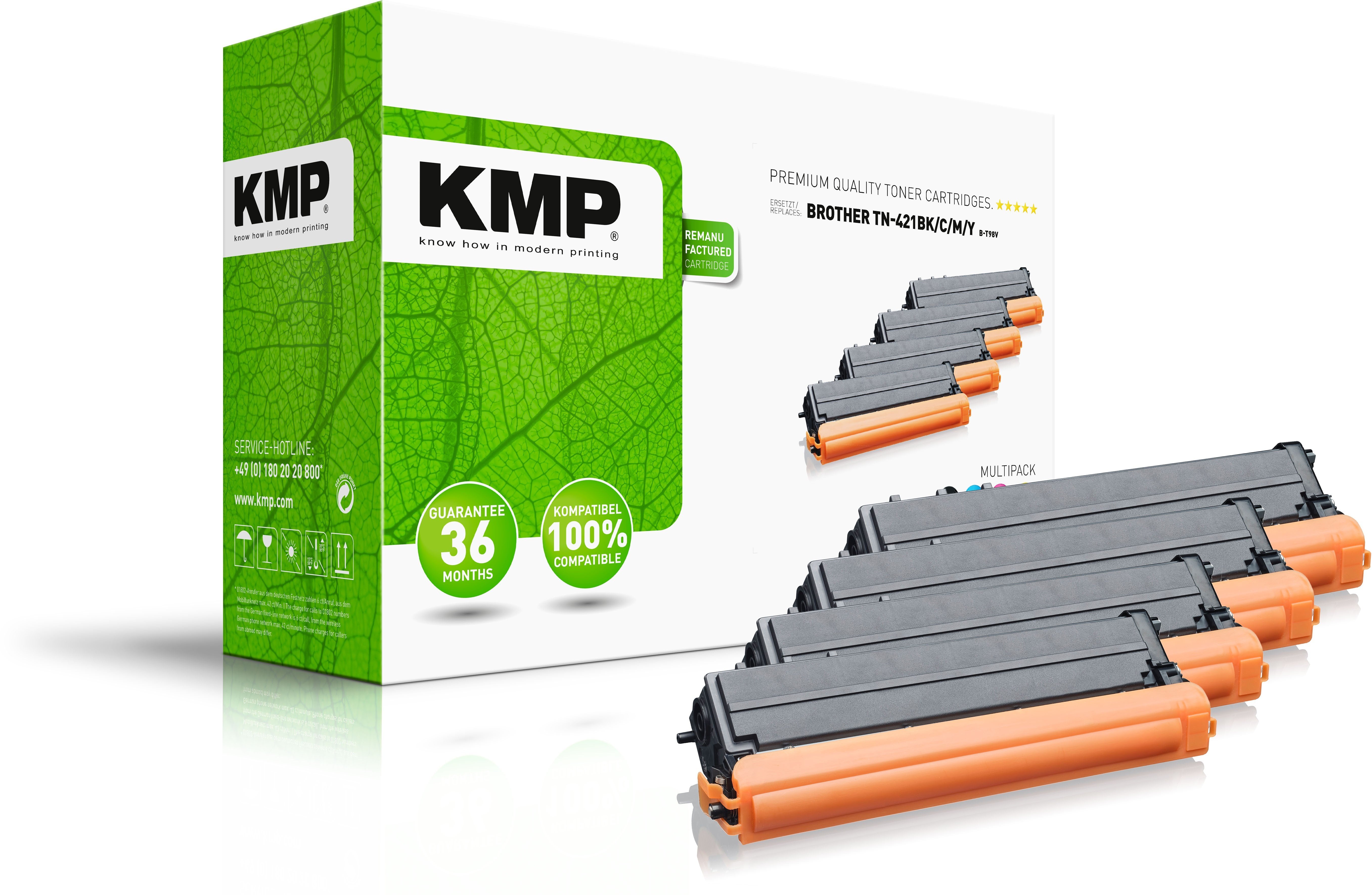 EAN 4011324373806 - KMP MULTIPACK B-T98V cartucho de tóner 4 pieza(s) Compatible Negro, Cian, Magenta, Amarillo imagen 1