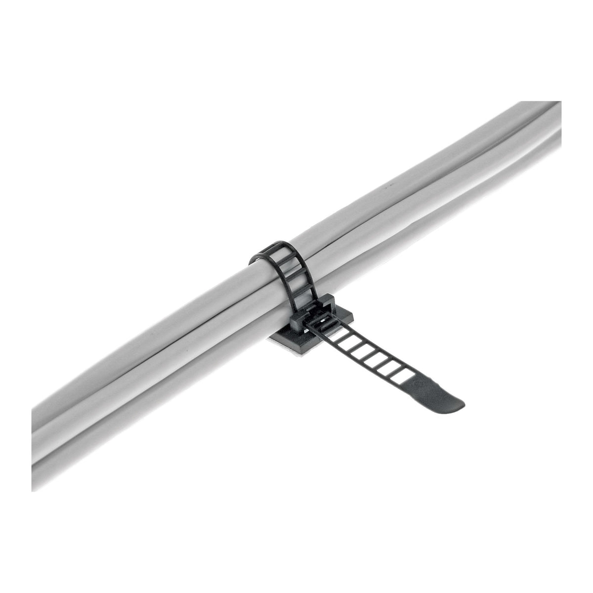 Abrazadera De Cable Ajustable Inline 85 Mm Negro 10 Piezas