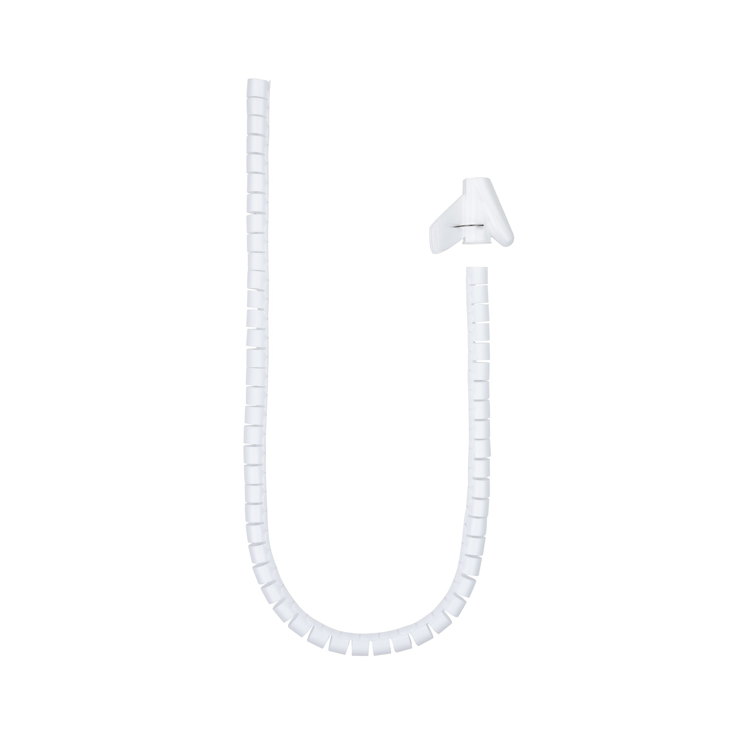 Nanocable Organizador De Cables Flexible 25mm - Longitud 1m - Blanco