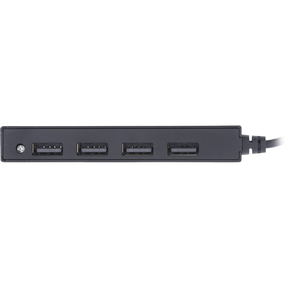 Inline® Usb 2.0 Hub, 4 Port, Usb-A Macho A 4x Usb-A Female, Black, 15cm, Slim Design