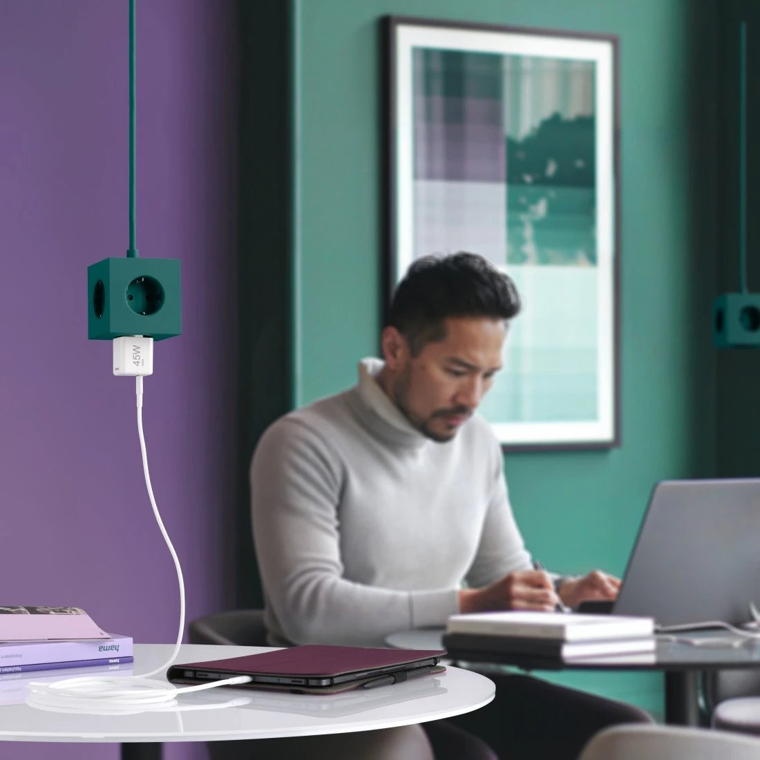 Hama Cargador Red Eléctrica Blanco Usb-C 45w Carga Rápida