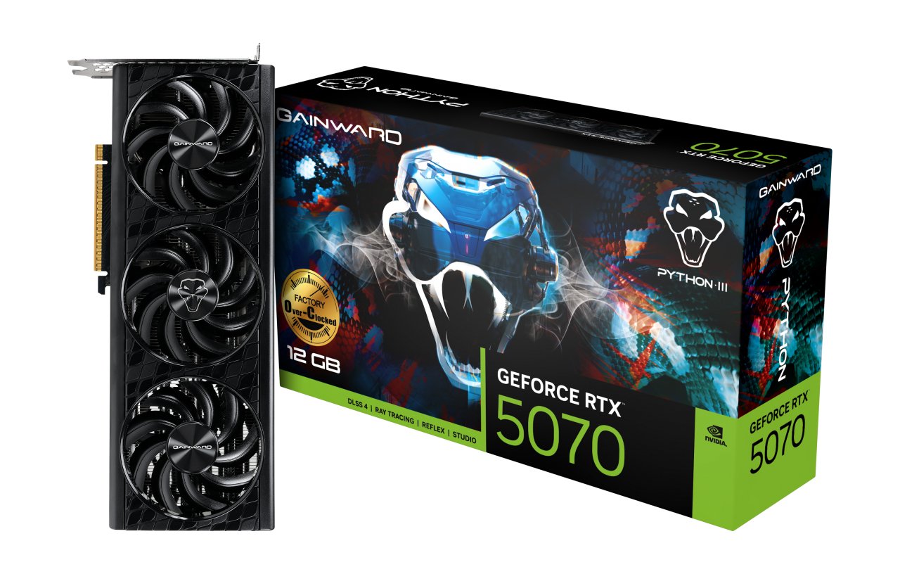 EAN 4710562245103 - Gainward GeForce RTX 5070 Python III OC NVIDIA 12 GB GDDR7 imagen 9