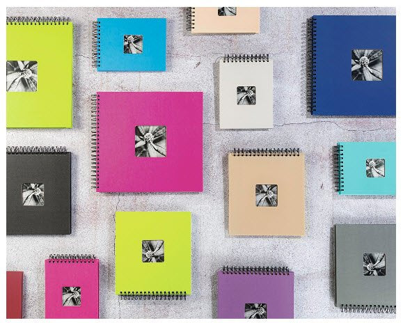 Hama Fine Art Spiral Grey 36x32 50 Black Pages 94874