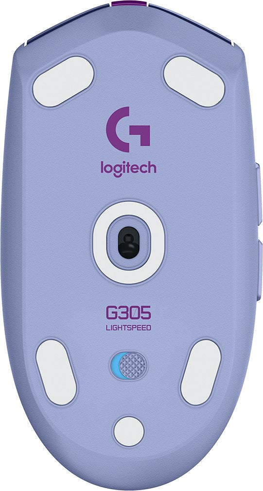 Logitech G305 Lightspeed Raton Inalambrico Usb 12000dpi - 5 Botones Programables - Uso Diestro - Color Violeta