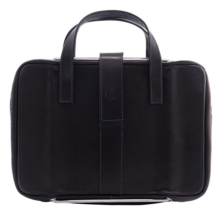 R-Go Maletín Para Portátil Viva 15,6 "Cuero Plena Flor Negro