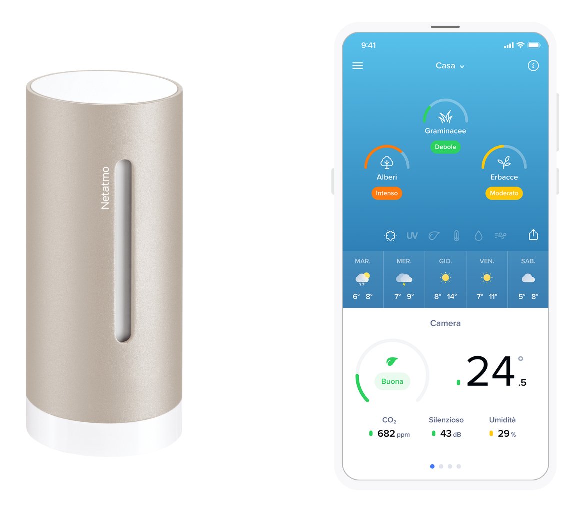Netatmo Zusätzliches Smartes Innenmodul, Sand
