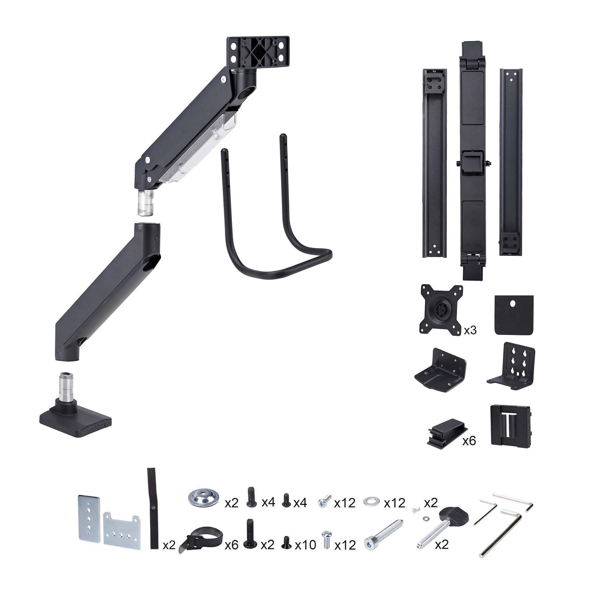 EAN 0065030902052 - StarTech.com 3M1A3SG-MONITOR-ARM soporte para monitor 68,6 cm (27") Escritorio Negro, Plata imagen 11