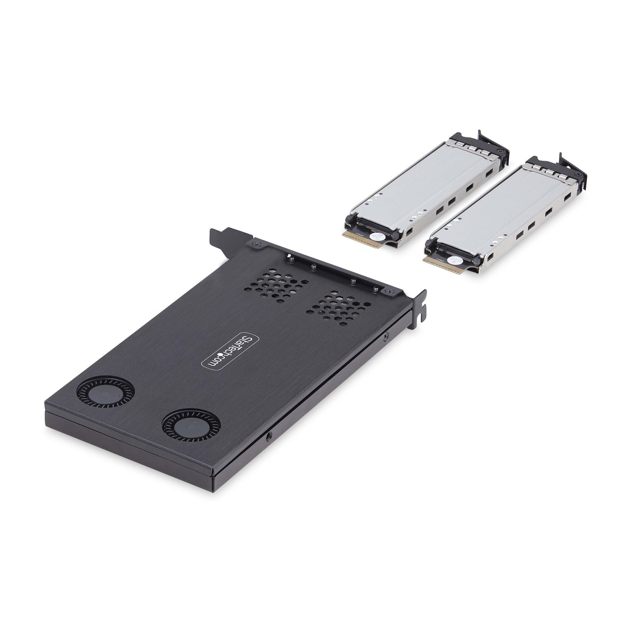 Startech.Com Dual-Bay M.2 Nvme Ssd Removable Mobile Rack For Pcie X8 Slot - Schnittstellenadaptador - M.2 Nvme Card / Pcie
