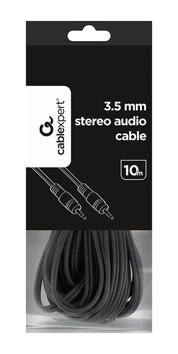 Gembird Cable De Audio Jack 3.5 M/M 10m Negro Cca-404-10m