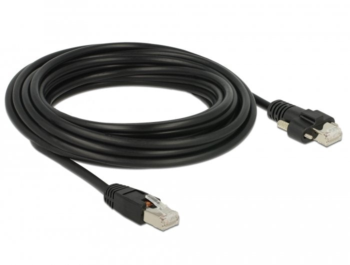 Cable Delock Cat.6 Rj45-M > Rj45-M Con Tornillos Sstp 5.0m