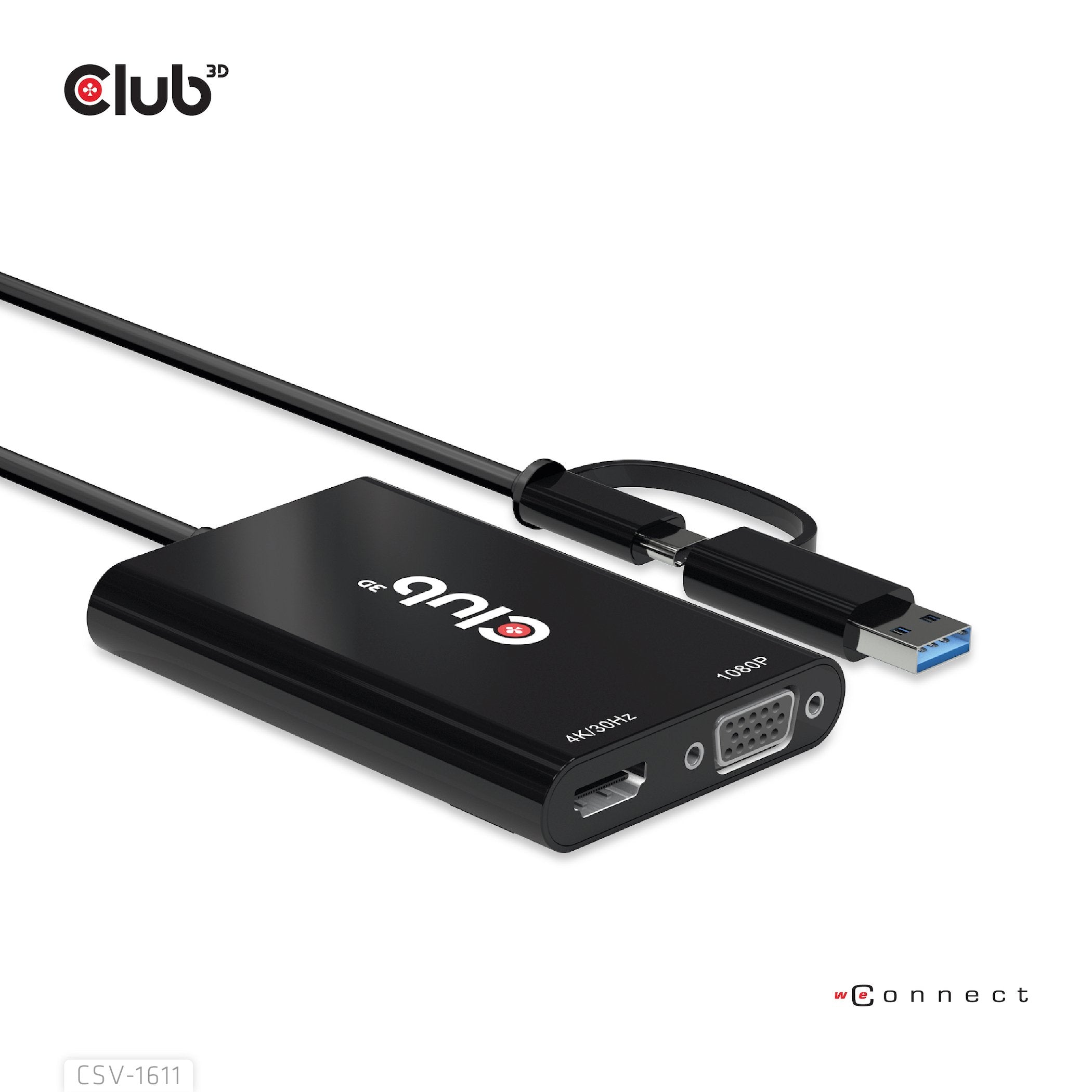 EAN 8719214472429 - CLUB3D CSV-1611 Adaptador gráfico USB 3840 x 2160 Pixeles Negro imagen 5