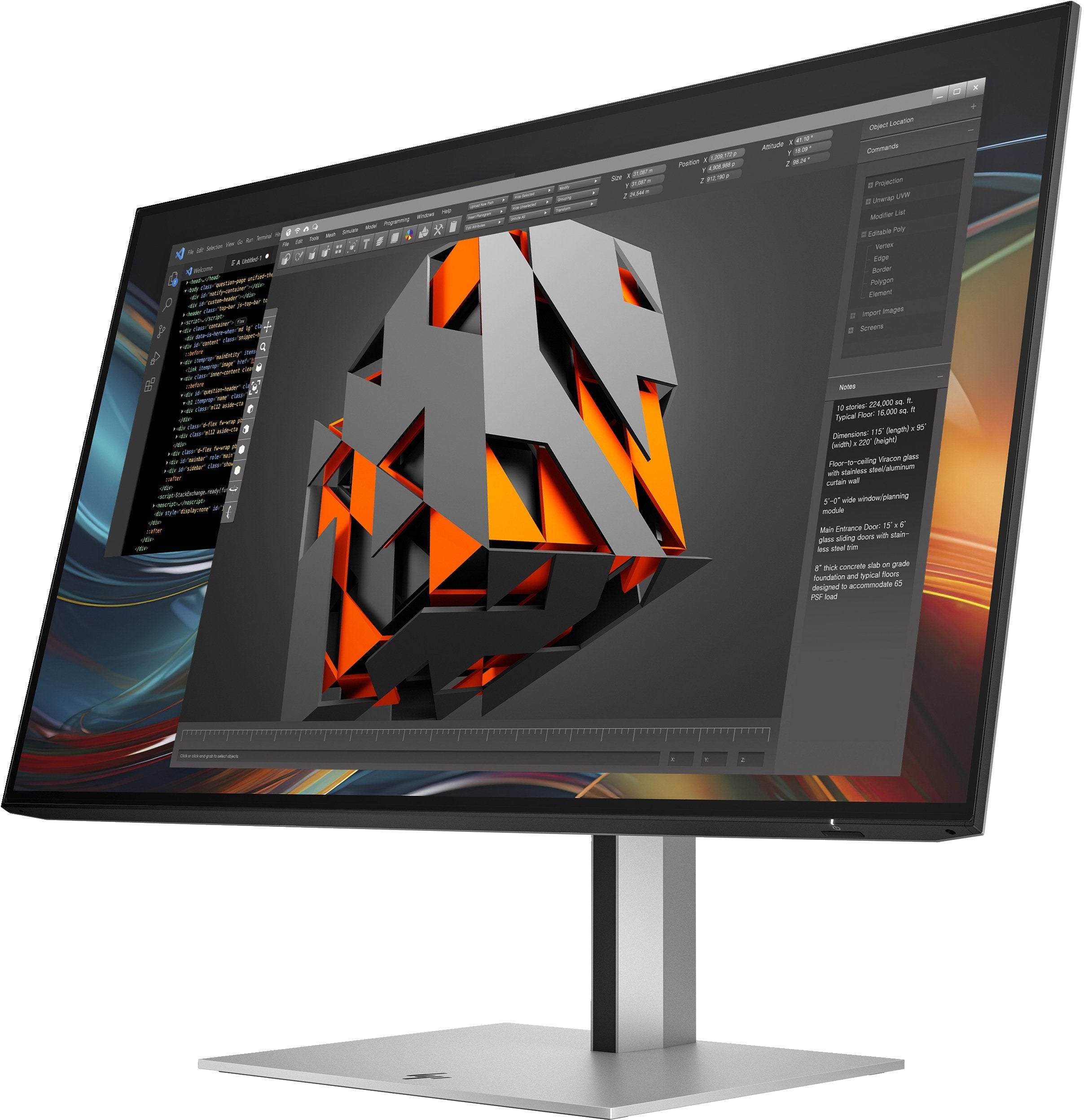 EAN 5715063476062 - HP Series 7 Pro 23.8 inch FHD Monitor - 724pf PVC Free pantalla para PC 60,5 cm (23.8") 1920 x 1080 Pixel imagen 6