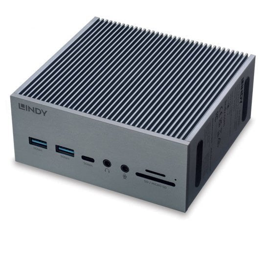 Lindy 43351 Base Para Portátil Y Replicador De Puertos Acoplamiento Usb 3.2 Gen 1 (3.1 Gen 1) Type-C Gris