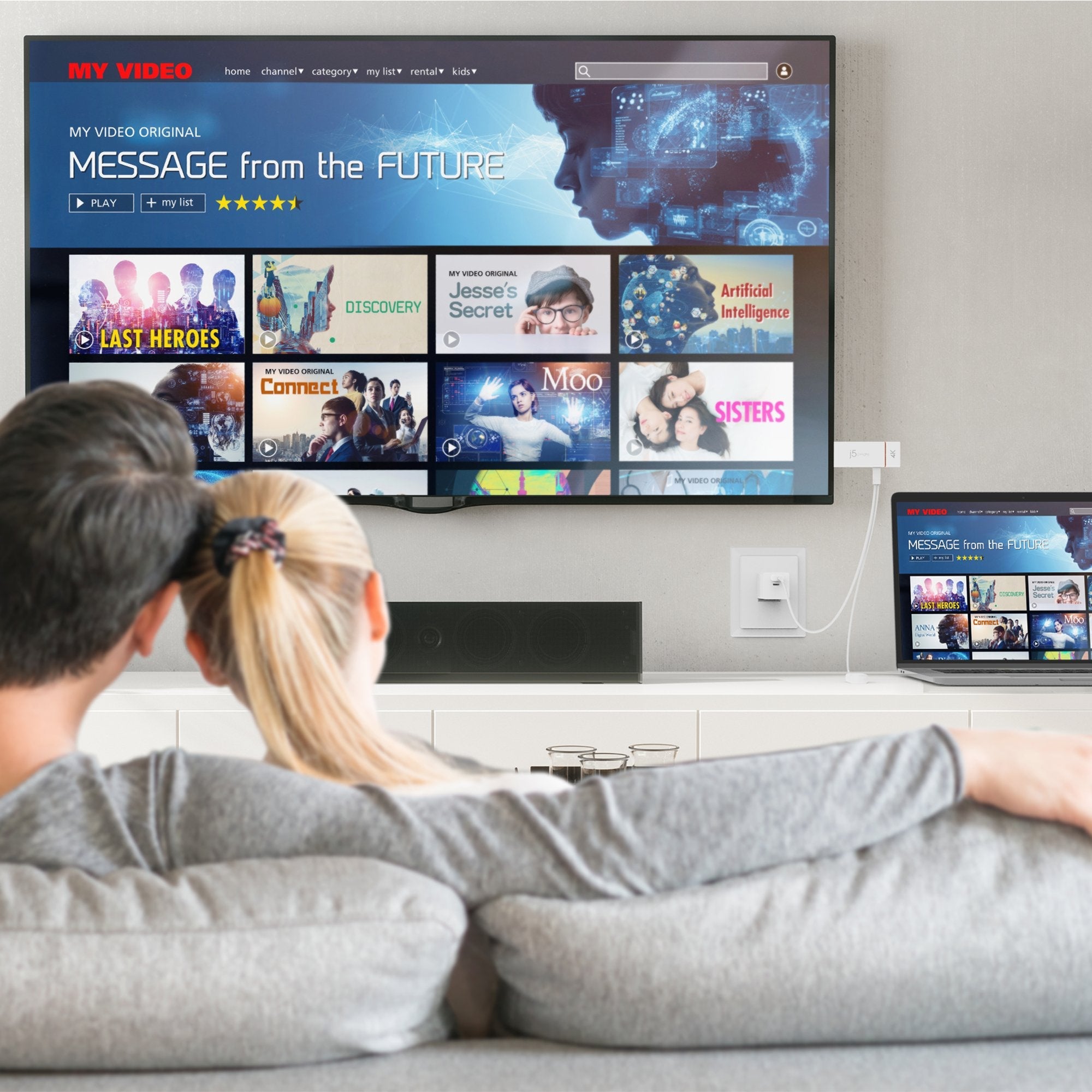 EAN 4712795086157 - j5create JVAW76 adaptador de pantalla inalámbrico imagen 5