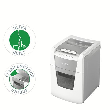 EAN 4002432124091 - Leitz 80120000 triturador de papel Microcorte 55 dB 22 cm Gris, Blanco imagen 5