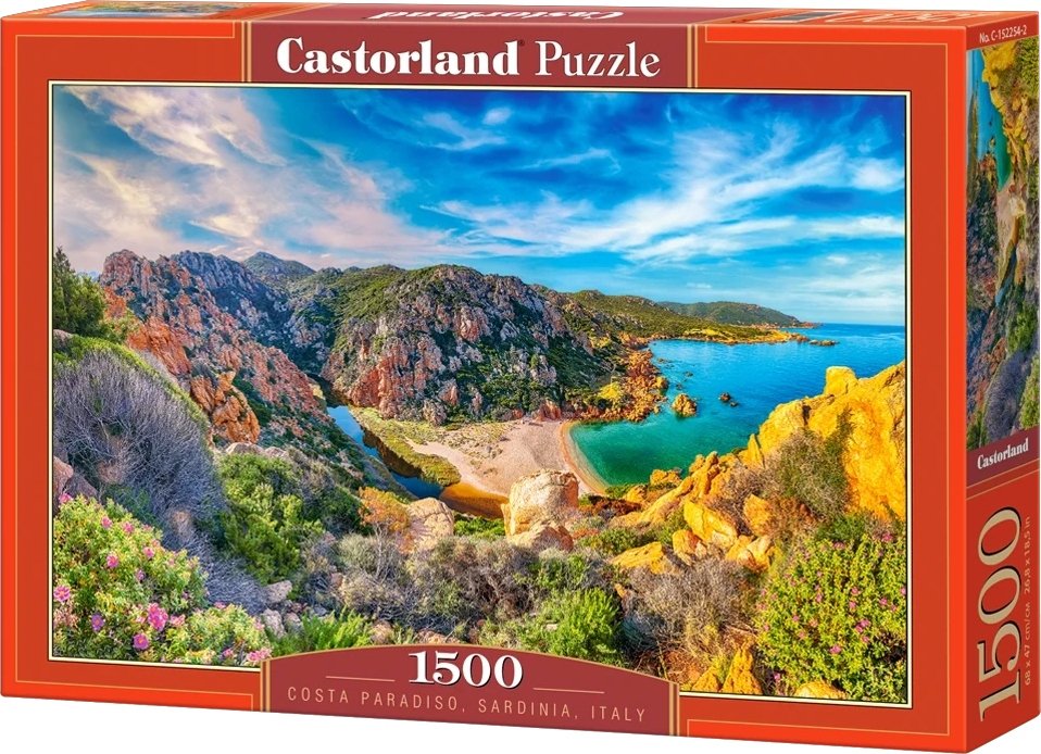 Puzzle 1500 Elementów Costa Paradiso Sardinia Italy