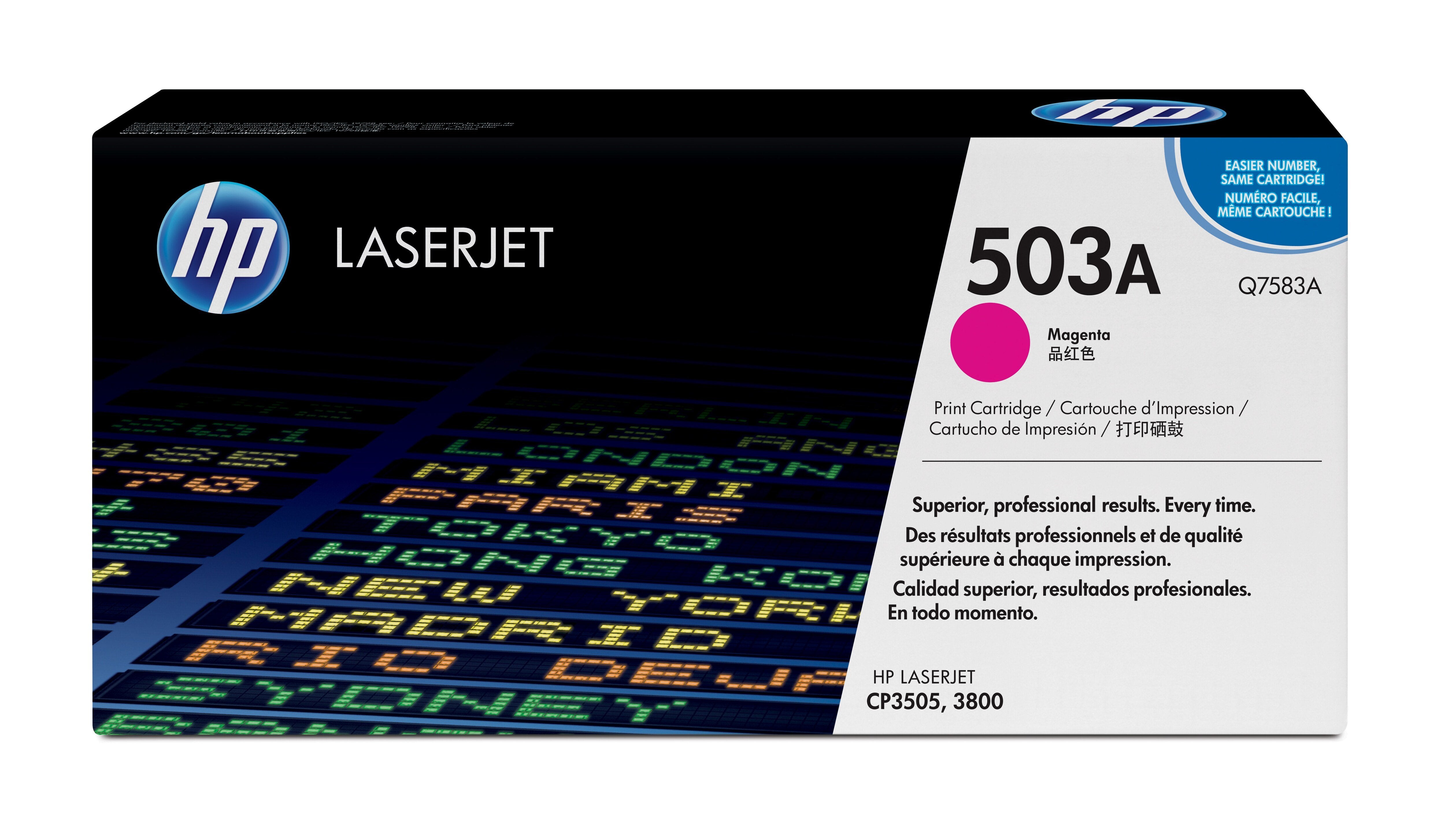 Toner Hp 503a Color Magenta Para Laserjet Color 3800 6000 Páginas Q7583a