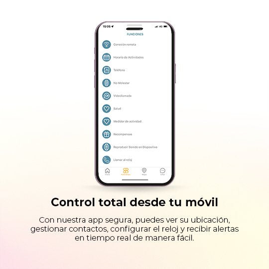 Savefamily Reloj Inteligente Infantil Savewatch Plus 2 - Pantalla Amoled - Carcasa Blanca - Correa Tela Ocean