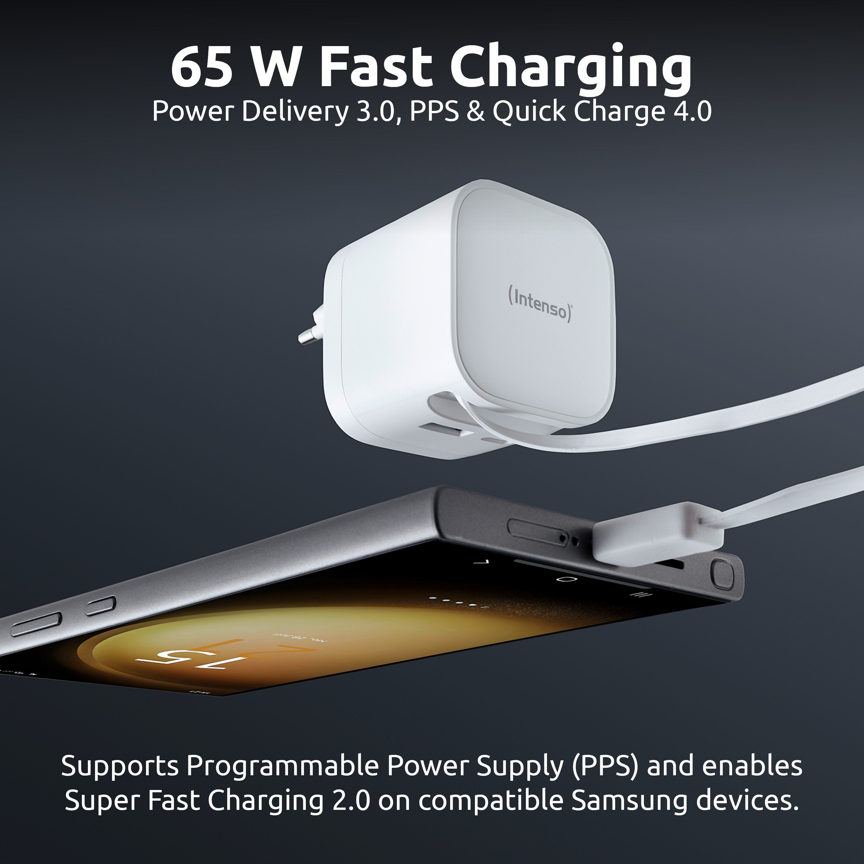 Intenso Compact Fam Charger 65w Usb-C Usb-A Blanco