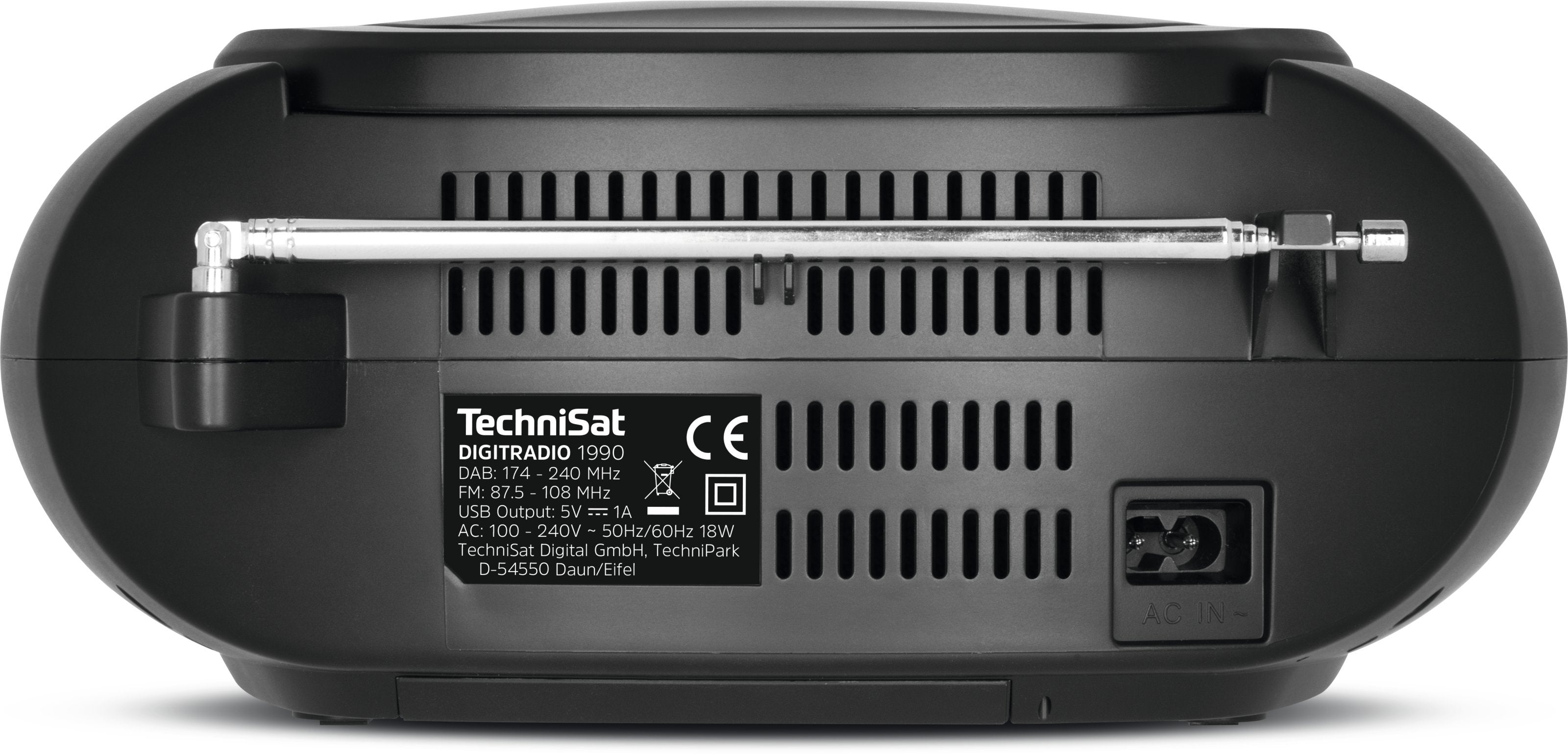 EAN 4019588039520 - TechniSat Digitradio 1990 Portátil Analógico y digital Negro, Gris imagen 5
