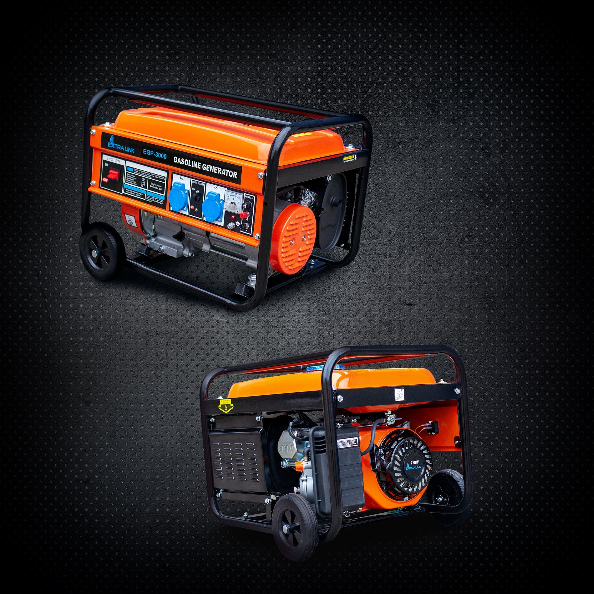 EAN 5905090330349 - Extralink EX.30349 motor-generador 2800 W 15 L Negro, Naranja imagen 13