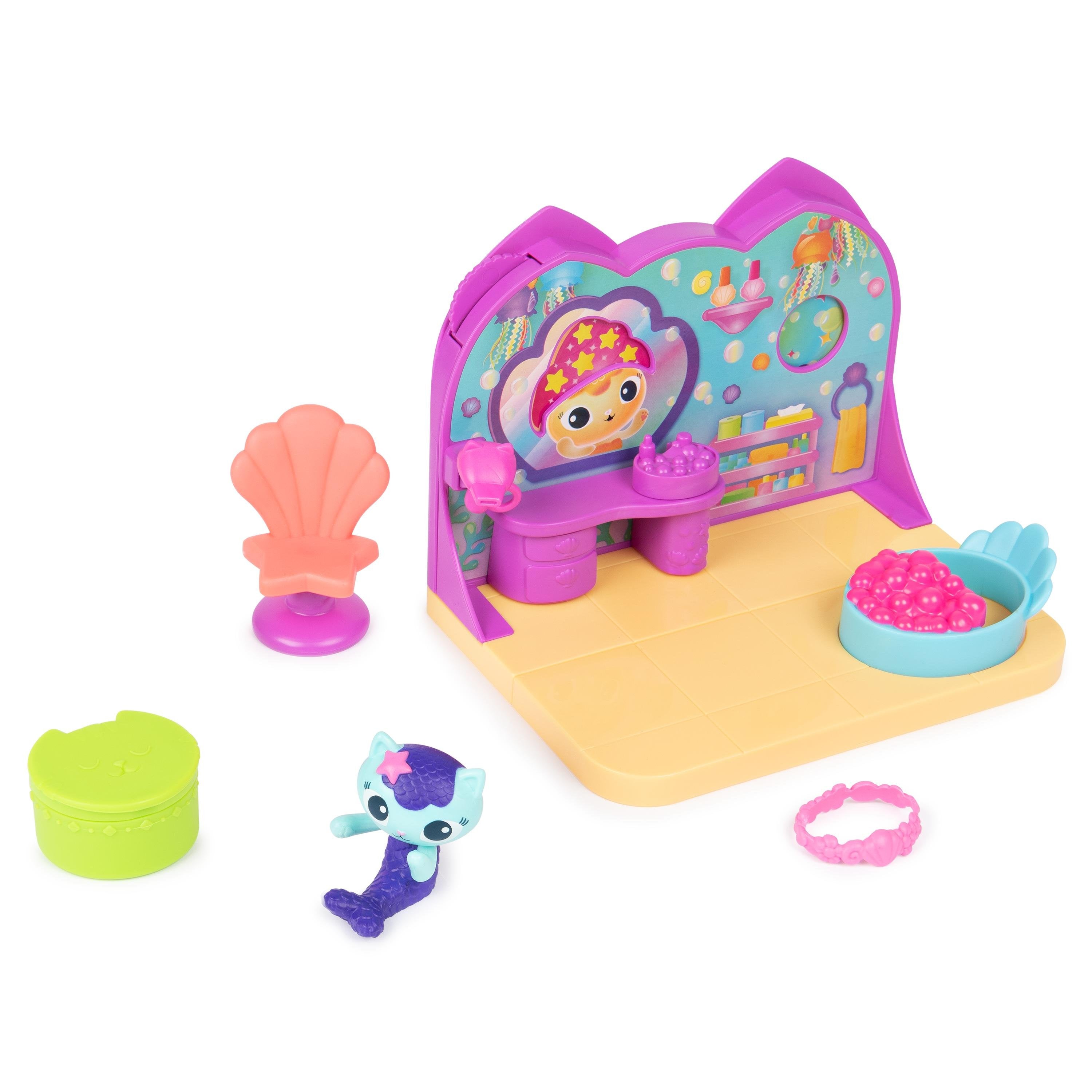 Spin Master Gabby'S Dollhouse Deluxe Room Set - Room De Bienestar Con Significado Sea, Figura Del Palacio 6068286