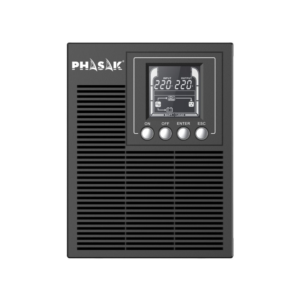 EAN 5605922026999 - Phasak Smart Pro sistema de alimentación ininterrumpida (UPS) Doble conversión (en línea) 1 kVA 900 W 3 s imagen 6