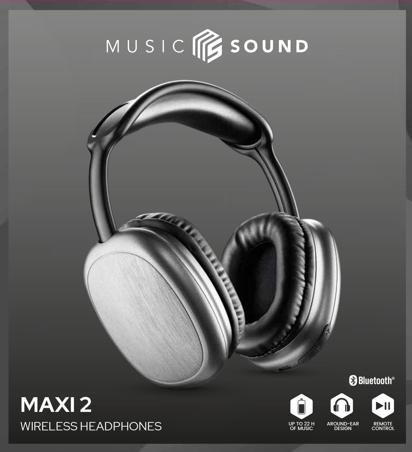 EAN 8018080453939 - Music Sound MAXI2 Auriculares Inalámbrico Diadema Llamadas/Música USB Tipo C Negro imagen 1