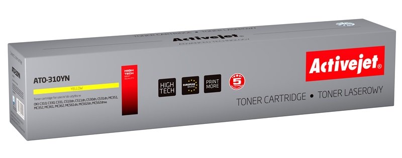 EAN 5901443019442 - Activejet ATO-310YN cartucho de tóner 1 pieza(s) Compatible Amarillo imagen 1