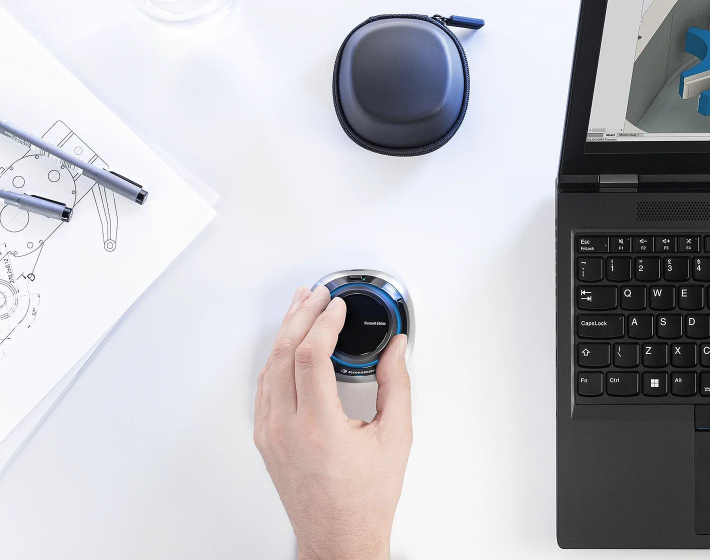 EAN 4260016341443 - 3Dconnexion SpaceMouse ratón Oficina RF Wireless + Bluetooth + USB Type-A 6DoF imagen 2