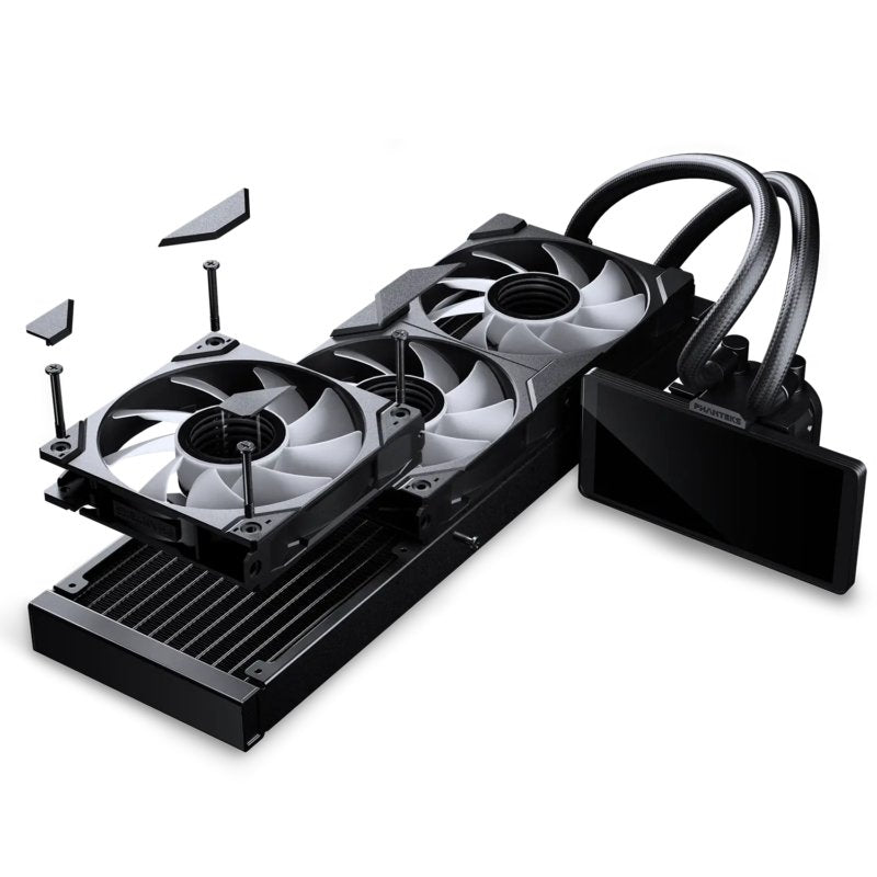 K Phanteks Glacier One 360m25 Lcd Schwarz Aio-Wasserkühlung