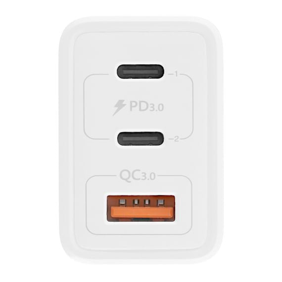 Tnb Cargador Gan Charger 2 Usb-C Power Delivery + 1 Usb-A 65w - White