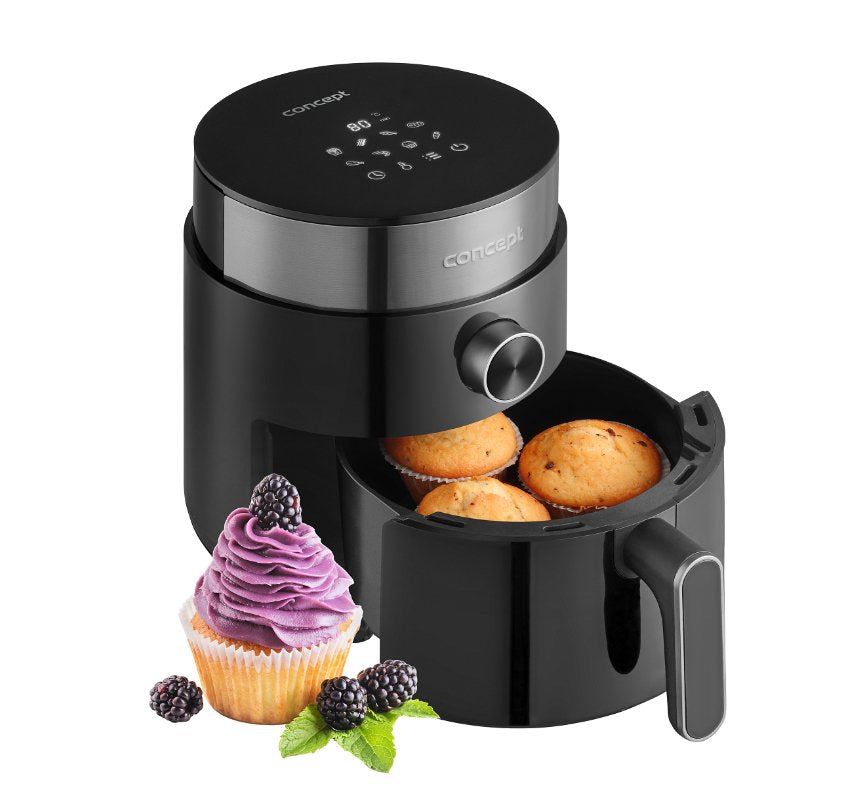Freidora De Aire Concept Fr2500 Sencillo 2,5 L 1200 W Caliente Negro